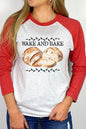 Wake and Bake Graphic Raglan