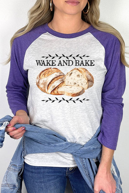 Wake and Bake Graphic Raglan