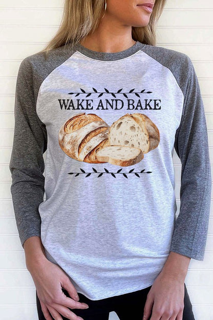 Wake and Bake Graphic Raglan