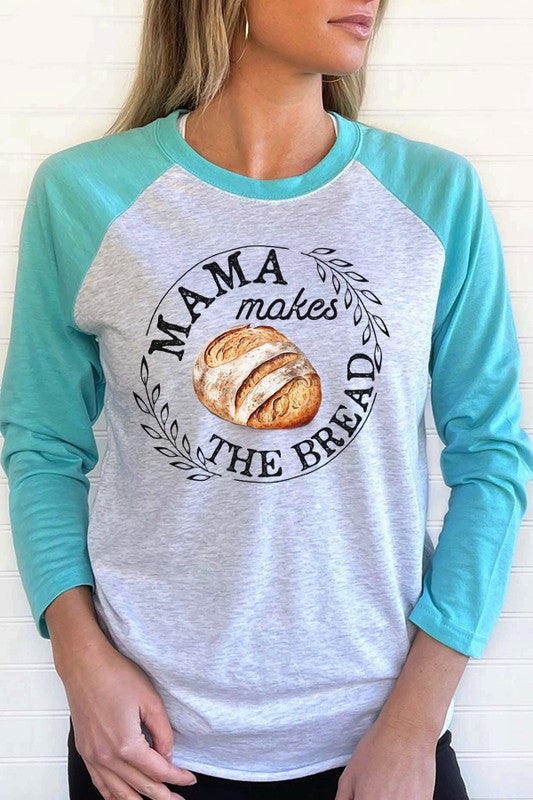 Mama Makes the Bread Circle Graphic Raglan