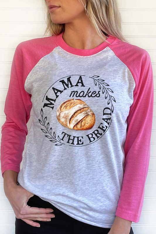 Mama Makes the Bread Circle Graphic Raglan