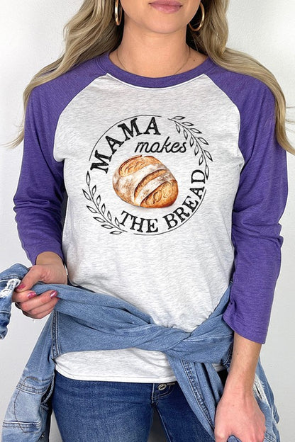 Mama Makes the Bread Circle Graphic Raglan