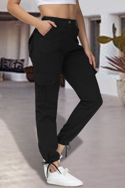 Full Size High Waist Pants with Pockets