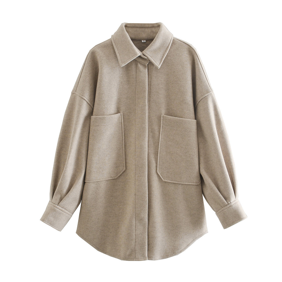 Women Autumn New Tweed Shirt Type Coat