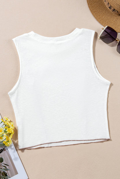 Round Neck Sleeveless Tank