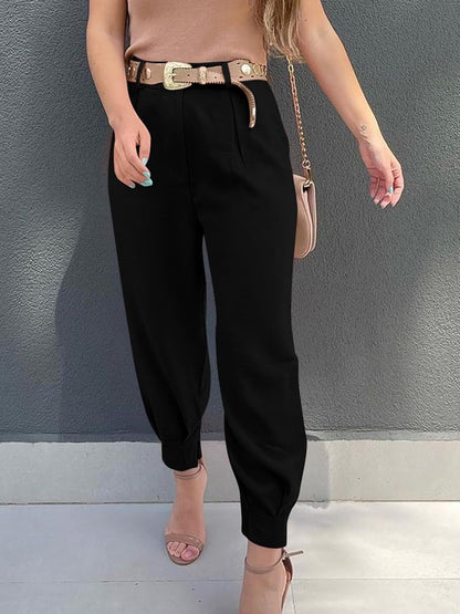 High Waist Cropped Pants