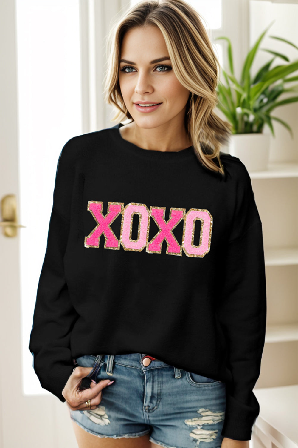 Round Neck Long Sleeve Sweater