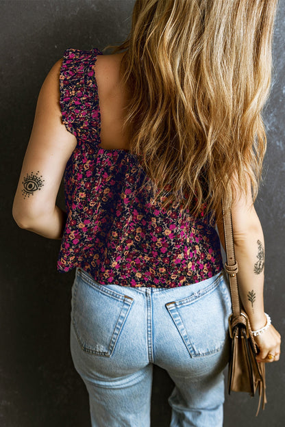 Printed Square Neck Tank