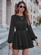 Round Neck Layered Mini Dress