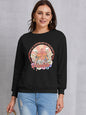 Cross Graphic Round Neck Sweatshirt