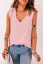 Full Size Swiss Dot V-Neck Tank