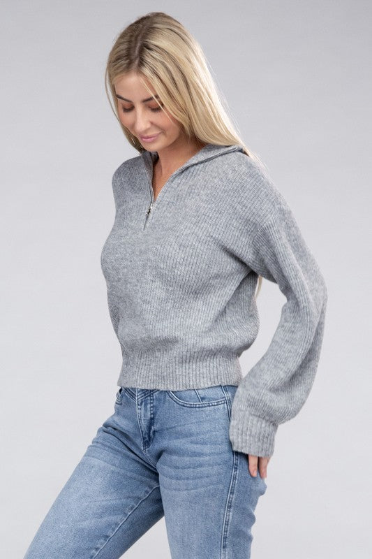 Easy-Wear Half-Zip Pullover