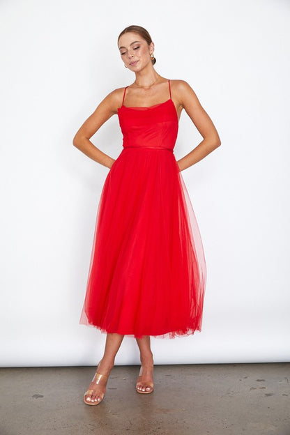 Tulle Ballerina Midi Dress