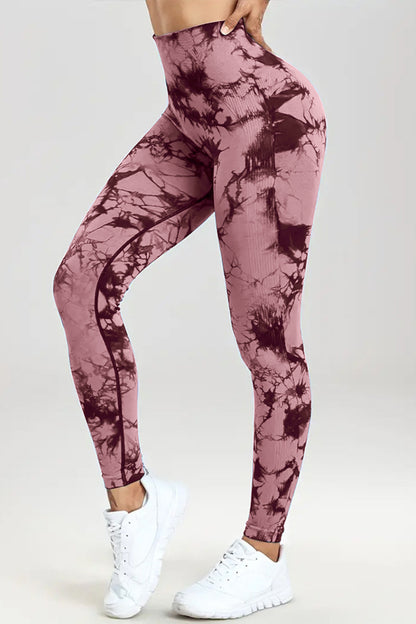 Printed High Waist Active Pants