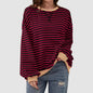 Striped Round Neck Long Sleeve T-Shirt