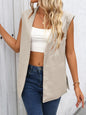 Side Slit Open Front Vest