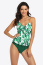 Printed Ruffled Halter Neck One-Piece Swimsuit