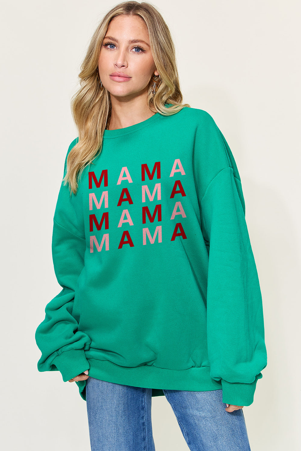 Simply Love Full Size MAMA Long Sleeve Sweatshirt