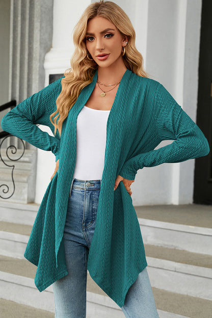 Open Front Long Sleeve Cardigan