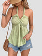 Halter Neck Sleeveless Tank Top