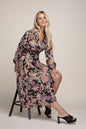 Paisley Print Shirred Waist A-line Dress