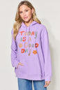 Simply Love Full Size Letter Graphic Long Sleeve Hoodie