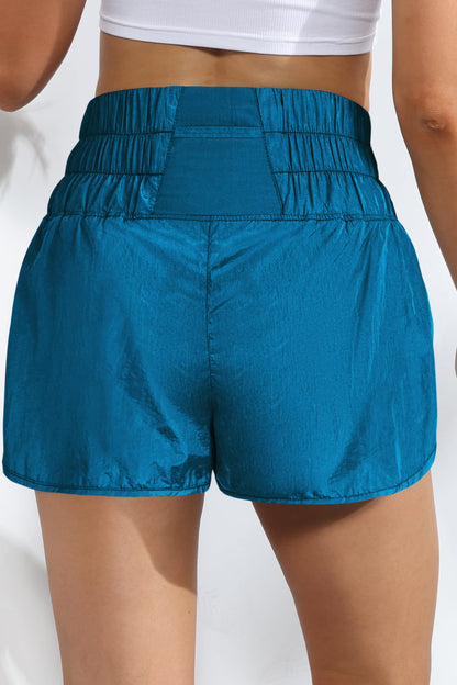 Breathable Smocked Sports Shorts