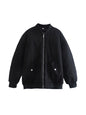 Zip Up Baseball Collar Puffer Jacket