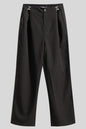 Ruched Pocketed Straight Pants