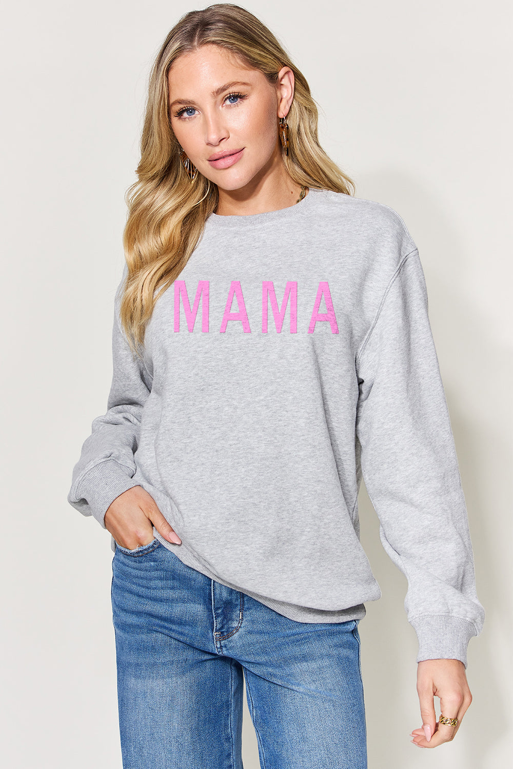 Simply Love Full Size MAMA Long Sleeve Sweatshirt