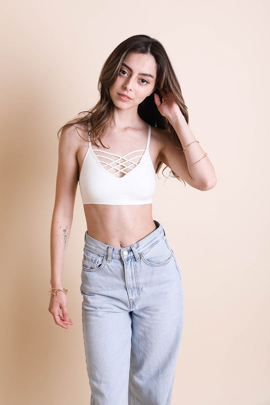 Interwoven Strappy Front Bralette