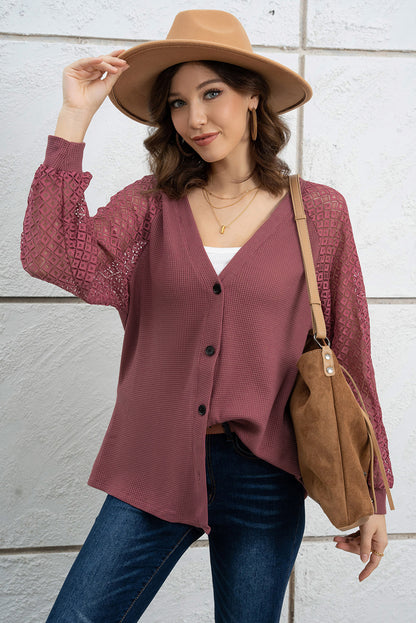 Button Up Long Sleeve Cardigan