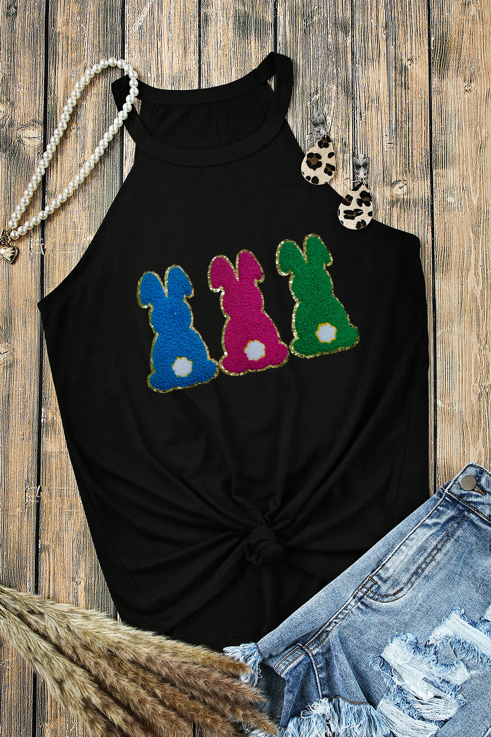 Rabbit Round Neck Tank