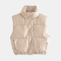 Zip-Up Drawstring Puffer Vest