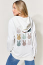 Simply Love Full Size Easter Bunny Graphic Zip-Up Hoodie with Pockets