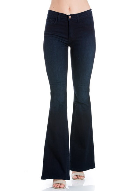 Soft Fabric flare bell bottom jeans denim pants