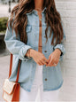 Button Up Pocketed Denim Jacket