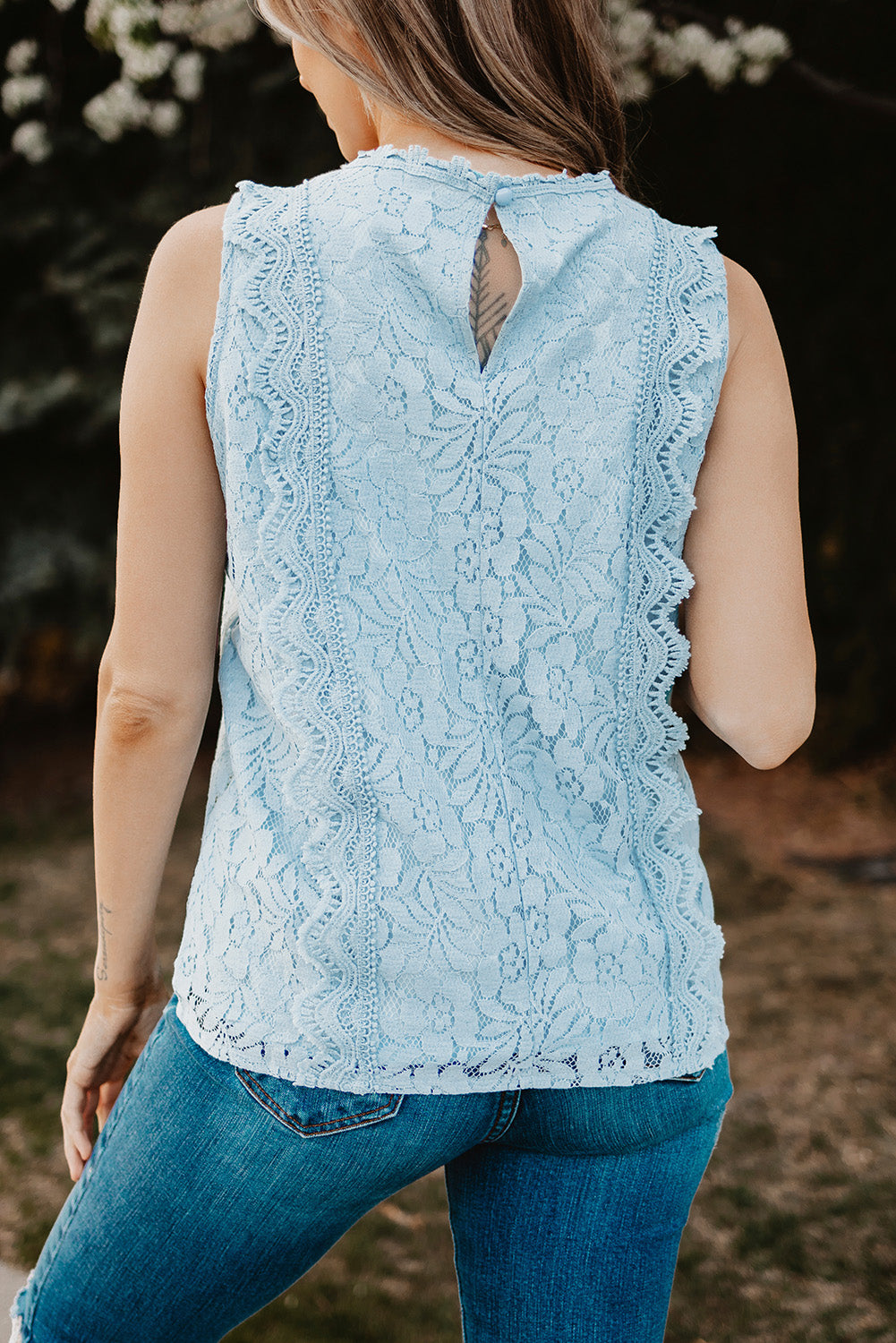 Lace V-Neck Tank