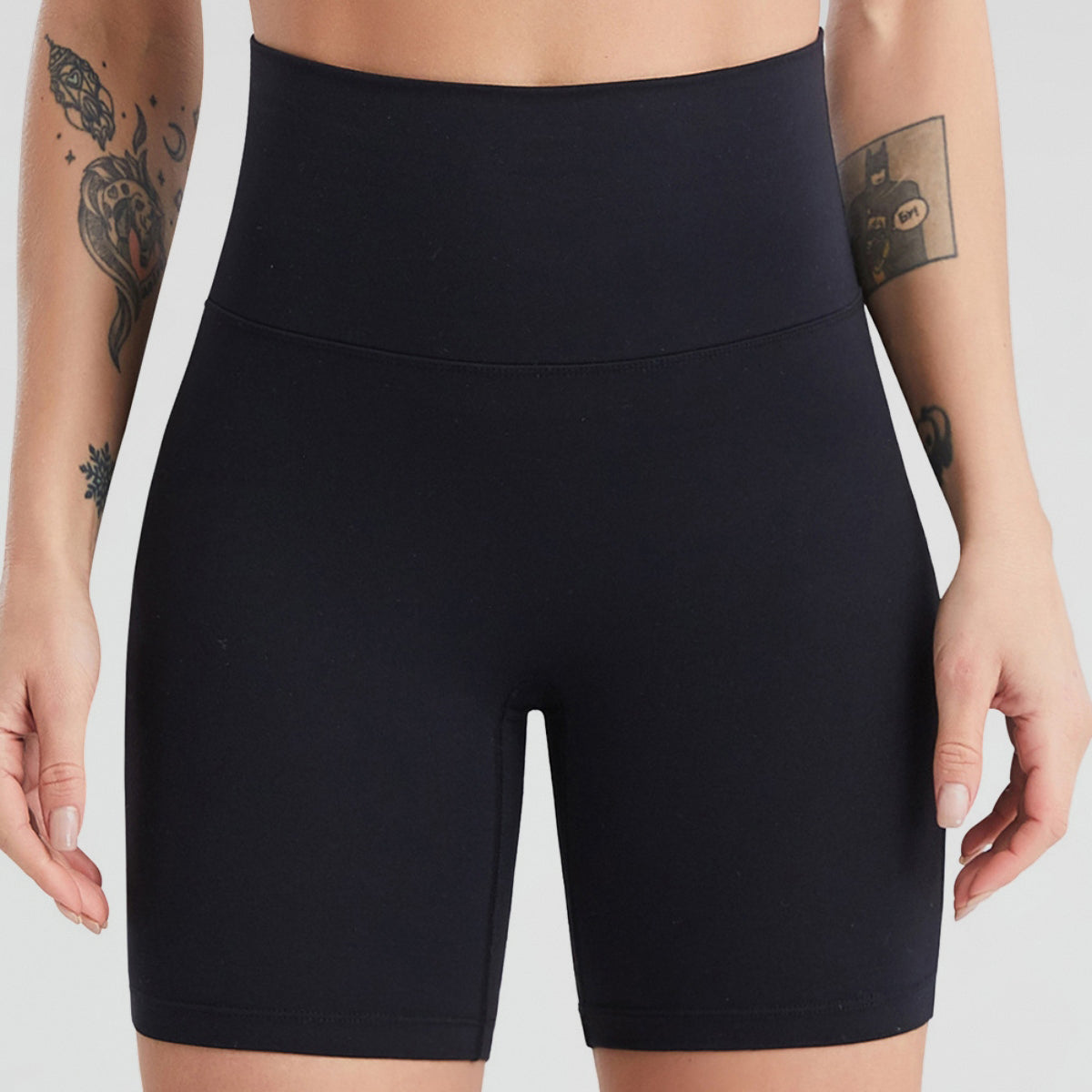 Wide Waistband Sports Shorts With Pockets