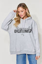 Simply Love Full Size PROFESSIONAL OVERTHINKER Graphic Drawstring Long Sleeve Hoodie