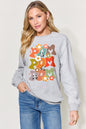 Simply Love Full Size Letter Graphic Long Sleeve Sweatshirt