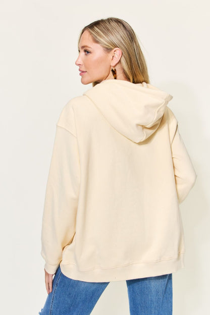 Simply Love Full Size PROFESSIONAL OVERTHINKER Graphic Drawstring Long Sleeve Hoodie