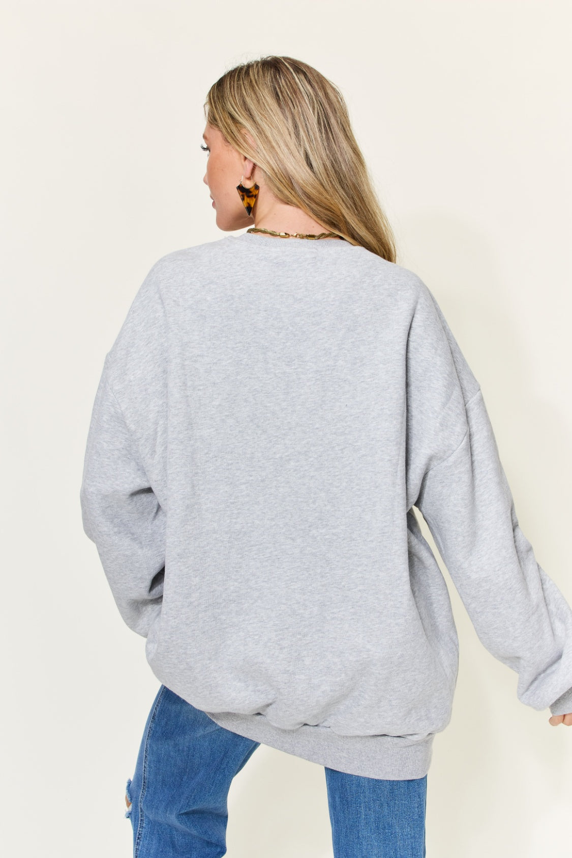 Simply Love Full Size YOU ARE ENOUGH Drop Shoulder Oversized Sweatshirt