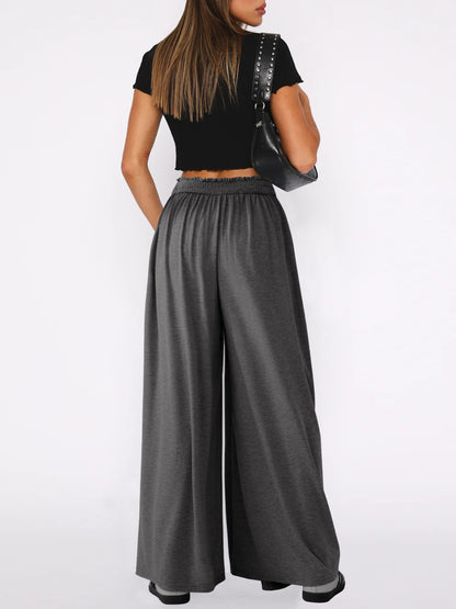 High Waist Wide Leg Pants