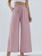 High Waist Wide Leg Pants with Pockets