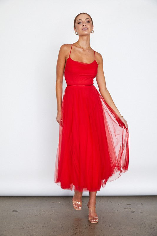 Tulle Ballerina Midi Dress