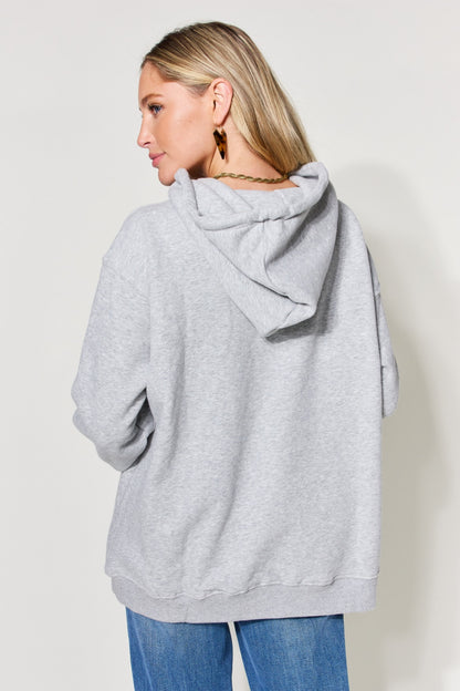 Simply Love Full Size Graphic Long Sleeve Drawstring Hoodie