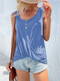 Scoop Neck Wide Strap Tank