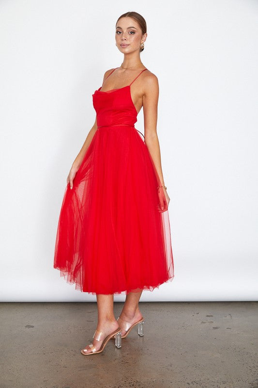 Tulle Ballerina Midi Dress