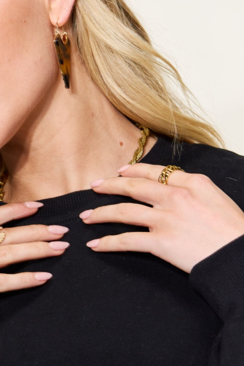 Simply Love Full Size  HOPPY EASTER Drop Shoulder Oversized Sweatshirt